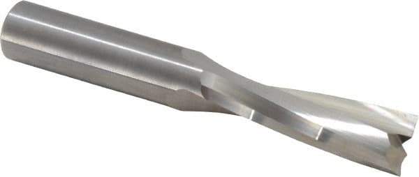 Onsrud - 1/2" Cutting Diam x 1-5/8" Length of Cut, 2 Flute, Upcut Spiral Router Bit - Uncoated, Right Hand Cut, Solid Carbide, 3-1/2" OAL x 1/2" Shank Diam, Double Edge, 11° Helix Angle - Eagle Tool & Supply