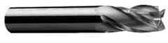 Onsrud - 3/8" Cutting Diam x 5/8" Length of Cut, 4 Flute, Downcut Spiral Router Bit - Uncoated, Right Hand Cut, Solid Carbide, 3" OAL x 3/8" Shank Diam, Four Edge, 30° Helix Angle - Eagle Tool & Supply