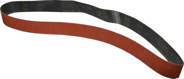 3M - 2" Wide x 60" OAL, 36 Grit, Ceramic Abrasive Belt - Ceramic, Very Coarse, Coated, YF Weighted Cloth Backing, Wet/Dry, Series 777F - Eagle Tool & Supply