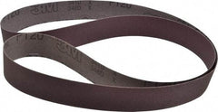 3M - 1-1/2" Wide x 60" OAL, 120 Grit, Aluminum Oxide Abrasive Belt - Aluminum Oxide, Fine, Coated, X Weighted Cloth Backing, Series 341D - Eagle Tool & Supply