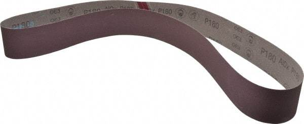 3M - 2-1/2" Wide x 60" OAL, 180 Grit, Aluminum Oxide Abrasive Belt - Aluminum Oxide, Very Fine, Coated, X Weighted Cloth Backing, Series 341D - Eagle Tool & Supply