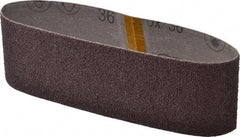 3M - 3" Wide x 21" OAL, 36 Grit, Aluminum Oxide Abrasive Belt - Aluminum Oxide, Very Coarse, Coated, X Weighted Cloth Backing, Series 341D - Eagle Tool & Supply