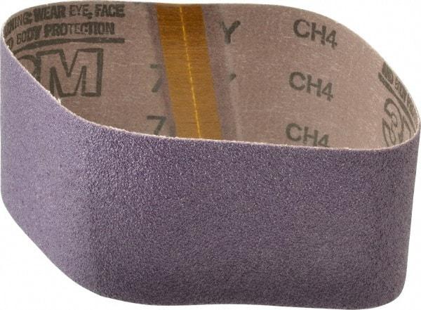 3M - 3" Wide x 18" OAL, 50 Grit, Ceramic Abrasive Belt - Ceramic, Coarse, Coated, Y Weighted Cloth Backing, Series 761D - Eagle Tool & Supply