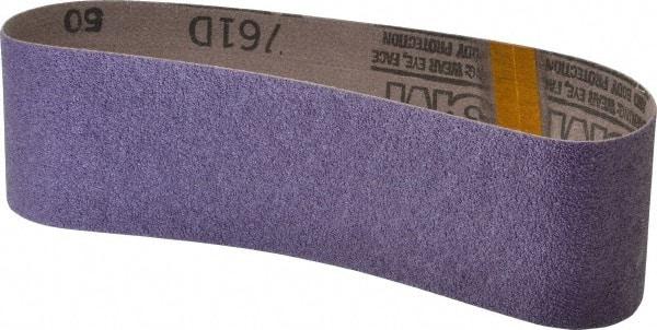 3M - 3" Wide x 24" OAL, 50 Grit, Ceramic Abrasive Belt - Ceramic, Coarse, Coated, Y Weighted Cloth Backing, Series 761D - Eagle Tool & Supply