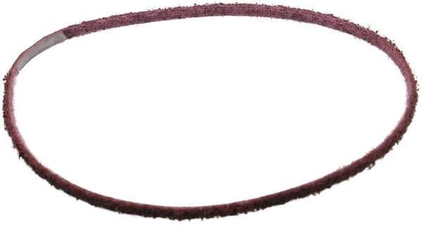 3M - 1/4" Wide x 24" OAL, Aluminum Oxide Abrasive Belt - Aluminum Oxide, Medium, Nonwoven, Series SC-BS - Eagle Tool & Supply