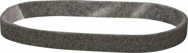 3M - 3/4" Wide x 18" OAL, Silicon Carbide Abrasive Belt - Silicon Carbide, Super Fine, Nonwoven, Series SC-BS - Eagle Tool & Supply