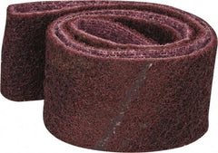 3M - 2" Wide x 34" OAL, Aluminum Oxide Abrasive Belt - Aluminum Oxide, Medium, Nonwoven, Series SC-BS - Eagle Tool & Supply