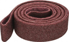 3M - 2" Wide x 132" OAL, Aluminum Oxide Abrasive Belt - Aluminum Oxide, Medium, Nonwoven, Series SC-BS - Eagle Tool & Supply