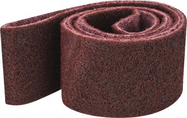 3M - 2-1/2" Wide x 60" OAL, Aluminum Oxide Abrasive Belt - Aluminum Oxide, Medium, Nonwoven, Series SC-BS - Eagle Tool & Supply