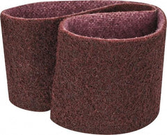 3M - 3" Wide x 24" OAL, Aluminum Oxide Abrasive Belt - Aluminum Oxide, Medium, Nonwoven, Series SC-BS - Eagle Tool & Supply