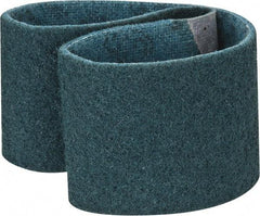 3M - 3" Wide x 24" OAL, Aluminum Oxide Abrasive Belt - Aluminum Oxide, Very Fine, Nonwoven, Series SC-BS - Eagle Tool & Supply