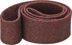 3M - 3" Wide x 72" OAL, Aluminum Oxide Abrasive Belt - Aluminum Oxide, Medium, Nonwoven, Series SC-BS - Eagle Tool & Supply