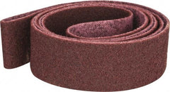 3M - 3" Wide x 132" OAL, Aluminum Oxide Abrasive Belt - Aluminum Oxide, Medium, Nonwoven, Series SC-BS - Eagle Tool & Supply