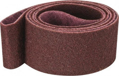 3M - 4" Wide x 132" OAL, Aluminum Oxide Abrasive Belt - Aluminum Oxide, Medium, Nonwoven, Series SC-BS - Eagle Tool & Supply