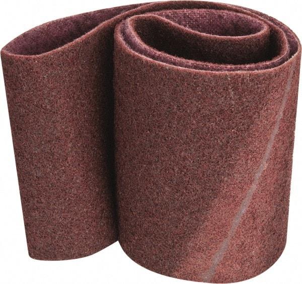 3M - 6" Wide x 48" OAL, Aluminum Oxide Abrasive Belt - Aluminum Oxide, Medium, Nonwoven, Series SC-BS - Eagle Tool & Supply