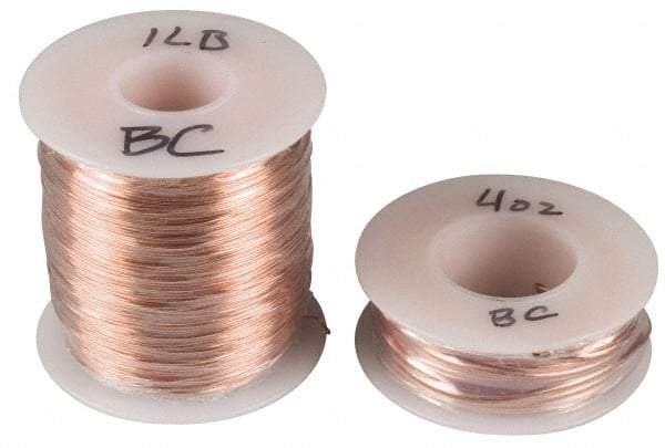 Made in USA - 14 Gage, 0.0641" Diameter x 20' Long, Bare, Copper Bus Bar Wire - Pure Copper (ASTM B3) - Eagle Tool & Supply