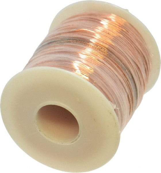 Made in USA - 22 Gage, 0.0253" Diameter x 501' Long, Bare, Copper Bus Bar Wire - Pure Copper (ASTM B3) - Eagle Tool & Supply