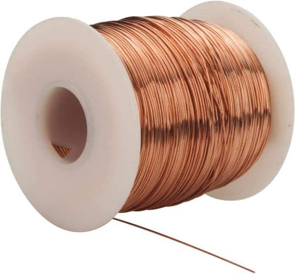 Made in USA - 24 Gage, 0.0201" Diameter x 793' Long, Bare, Copper Bus Bar Wire - Pure Copper (ASTM B3) - Eagle Tool & Supply