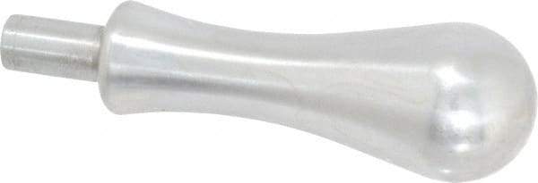Gibraltar - 7/16" Press Fit Stem, Revolving Handwheel & Machine Handle - Carbon Steel Bulb Shape Handle, 3/4" Long Carbon Steel Stem, 4-1/32" OAL - Eagle Tool & Supply