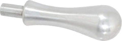 Gibraltar - 7/16" Press Fit Stem, Revolving Handwheel & Machine Handle - Carbon Steel Bulb Shape Handle, 3/4" Long Carbon Steel Stem, 4-1/32" OAL - Eagle Tool & Supply