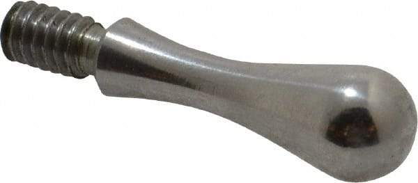 Gibraltar - 1/4-20 Threaded Stem, Fixed Handwheel & Machine Handle - Carbon Steel Bulb Shape Handle, 7/16" Long Carbon Steel Stem, 1-23/32" OAL - Eagle Tool & Supply