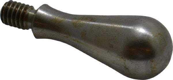 Gibraltar - 5/16-18 Threaded Stem, Fixed Handwheel & Machine Handle - Carbon Steel Bulb Shape Handle, 7/16" Long Carbon Steel Stem, 2-5/32" OAL - Eagle Tool & Supply