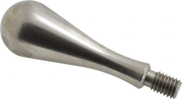 Gibraltar - 7/16-14 Threaded Stem, Fixed Handwheel & Machine Handle - Carbon Steel Bulb Shape Handle, 11/16" Long Carbon Steel Stem, 3-29/32" OAL - Eagle Tool & Supply