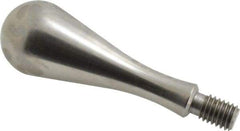 Gibraltar - 7/16-14 Threaded Stem, Fixed Handwheel & Machine Handle - Carbon Steel Bulb Shape Handle, 11/16" Long Carbon Steel Stem, 3-29/32" OAL - Eagle Tool & Supply