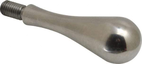 Gibraltar - 1/2-13 Threaded Stem, Fixed Handwheel & Machine Handle - Carbon Steel Bulb Shape Handle, 15/16" Long Carbon Steel Stem, 5" OAL - Eagle Tool & Supply