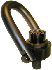 American Drill Bushing - 50,000 Lbs. Load Capacity, 11.67 Inch Wide x 16.87 Inch High, Extra Duty Torque Hoist Ring - 2-1/2 - 4 Thread Size, 3 Inch Radius, 2,100 Ft./Lbs. Torque Load - Eagle Tool & Supply