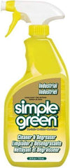 Simple Green - 24 oz Spray Bottle Cleaner/Degreaser - Liquid, Biodegradable, Concentrated, Lemon - Eagle Tool & Supply