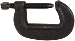 Hargrave - Extra Heavy-Duty 6-1/4" Max Opening, 3-3/8" Throat Depth, Forged Steel Standard C-Clamp - 27,500 Lb Capacity, 0" Min Opening, Standard Throat Depth, Cold Drawn Steel Screw - Eagle Tool & Supply