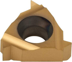 Carmex - 11IR Internal Right Hand 18 NPT Laydown Threading Insert - Grade P25C, TiN Coated Carbide - Eagle Tool & Supply