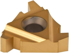 Carmex - 27IR Internal Right Hand 4 Acme Laydown Threading Insert - Grade P25C, TiN Coated Carbide - Eagle Tool & Supply