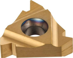 Carmex - 27IR Internal Right Hand 4.5 UN Laydown Threading Insert - Grade P25C, TiN Coated Carbide - Eagle Tool & Supply