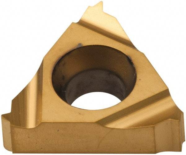 Carmex - 11ER External Right Hand 32 UN Laydown Threading Insert - Grade P25C, TiN Coated Carbide - Eagle Tool & Supply