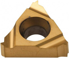 Carmex - 11ER External Right Hand 32 UN Laydown Threading Insert - Grade P25C, TiN Coated Carbide - Eagle Tool & Supply