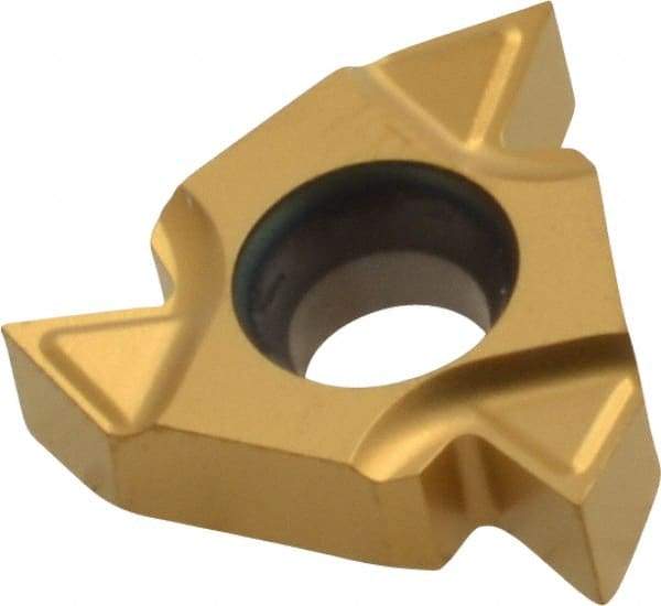 Carmex - 16ER External Right Hand 48-8 Partial Profile 60° Laydown Threading Insert - Grade P25C, TiN Coated Carbide - Eagle Tool & Supply