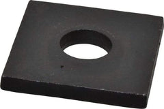 Gibraltar - 5/8" Bolt, 2" Square, Black Oxide Finish, Steel Square Flat Washer - 11/16" ID, 1/4" Thick - Eagle Tool & Supply