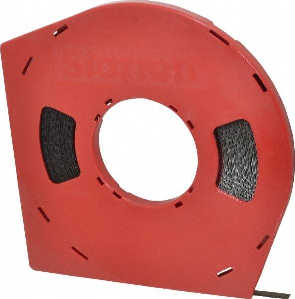 Starrett - 3/8" x 100' x 0.025" Carbon Steel Band Saw Blade Coil Stock - 24 TPI, Toothed Edge, Straight Form, Wavy Set, Flexible Back, No Rake Angle, Constant Pitch, Contour Cutting - Eagle Tool & Supply