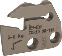 Iscar - 2.8 to 4mm Groove Width, 16mm Max Depth of Cut, Right Hand Cut, Indexable Grooving Blade - GIF.., GIM.., GIP.., TIP.. Insert Style, Series Cut Grip - Eagle Tool & Supply