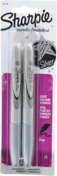 Sharpie - Metallic Silver Wet Surface Pen - Fine Tip, AP Nontoxic Ink - Eagle Tool & Supply