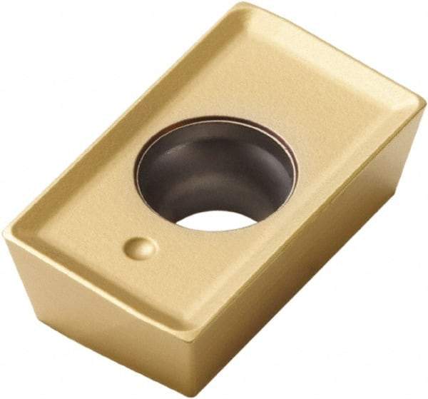 Seco - APKT1604 M14 Grade F40M Carbide Milling Insert - TiAlN/TiN Finish, 0.187" Thick, 0.016" Corner Radius - Eagle Tool & Supply