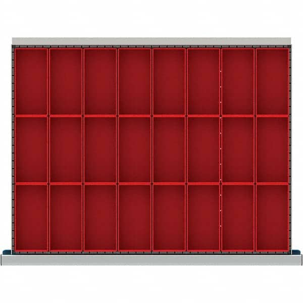 LISTA - 24-Compartment Drawer Divider Layout for 3.15" High Drawers - Eagle Tool & Supply