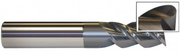Accupro - 3/4" Diam 3 Flute Solid Carbide 0.03" Corner Radius End Mill - Eagle Tool & Supply