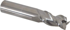 Accupro - 3/4", 3 Flute, Single End, Solid Carbide, 0.03" Corner Radius End Mill - 4" OAL, 40° Helix, Right Hand Flute, 1-5/8" LOC, Right Hand Cut - Eagle Tool & Supply