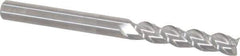Accupro - 1/4", 3 Flute, Single End, Solid Carbide, 0.01" Corner Radius End Mill - 3" OAL, 40° Helix, Right Hand Flute, 1-1/4" LOC, Right Hand Cut - Eagle Tool & Supply