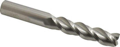 Accupro - 3/4", 3 Flute, Single End, Solid Carbide, 0.03" Corner Radius End Mill - 6" OAL, 40° Helix, Right Hand Flute, 3-1/4" LOC, Right Hand Cut - Eagle Tool & Supply