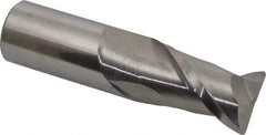 Accupro - 1", 2 Flute, Single End, Solid Carbide, 0.06" Corner Radius End Mill - 4" OAL, 40° Helix, Right Hand Flute, 1-3/4" LOC, Right Hand Cut - Eagle Tool & Supply