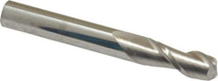 Accupro - 5/16", 2 Flute, Single End, Solid Carbide, 0.06" Corner Radius End Mill - 2-1/2" OAL, 40° Helix, Right Hand Flute, 3/4" LOC, Right Hand Cut - Eagle Tool & Supply